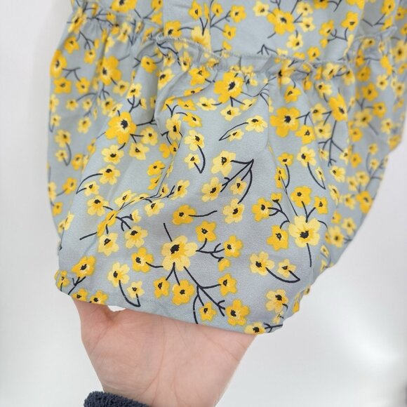 Hint Of Blush Floral Off The Shoulder Unlined Lightweight Dress Sz‎ S Feminine - Picture 8 of 12